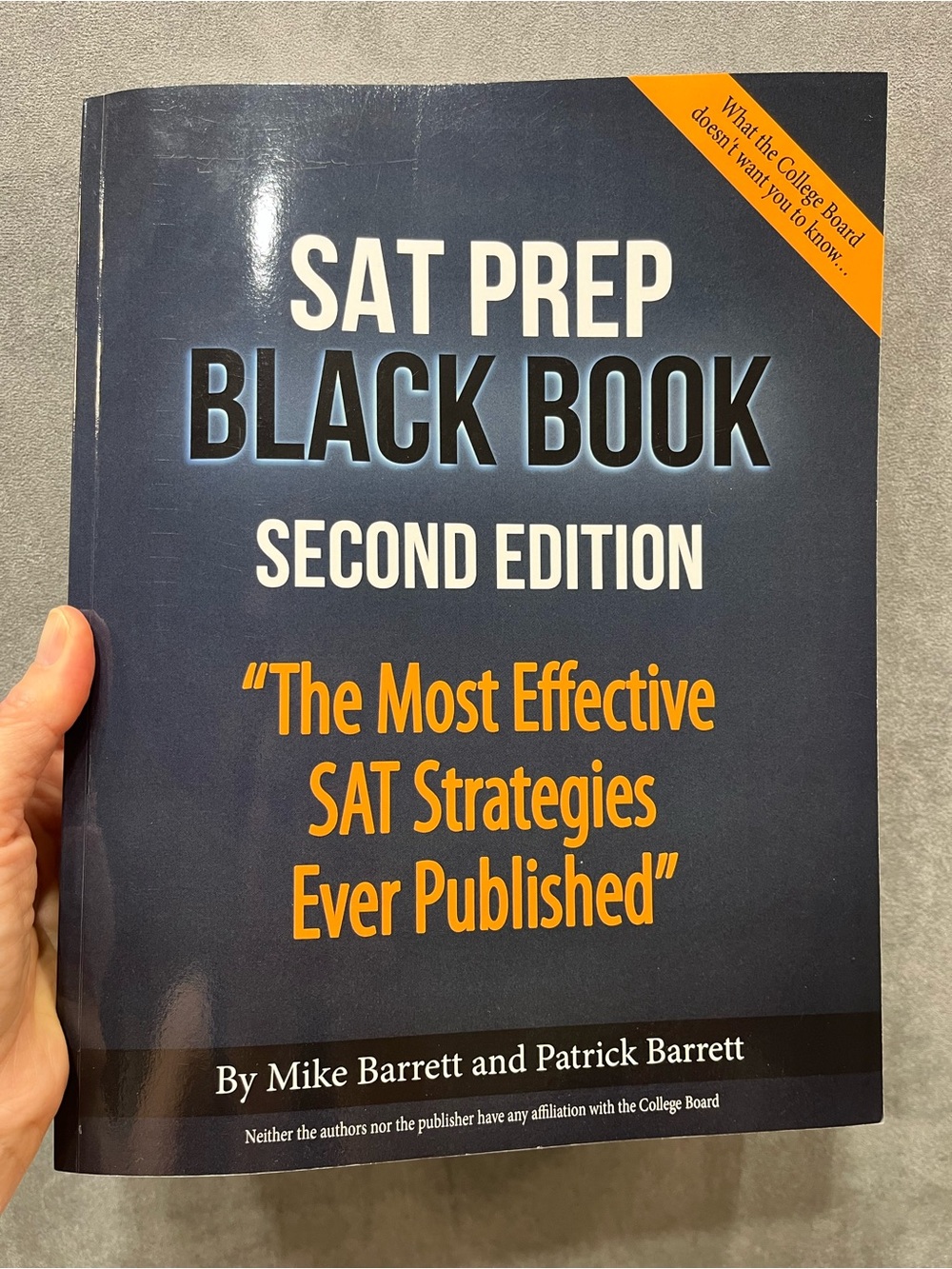 SAT Prep Black Book 2nd Edition Mike Barrett Test Prep Study Guide
